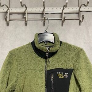 Mountain‎ Hardwear Jacket Women S Green High Pile Monkey Fleece Polartec Thermal